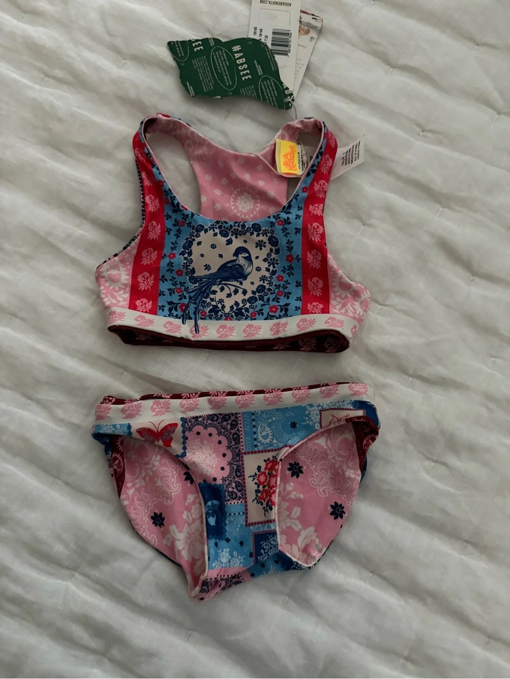 Agua Bendita Gianna reversible girls’ bikini